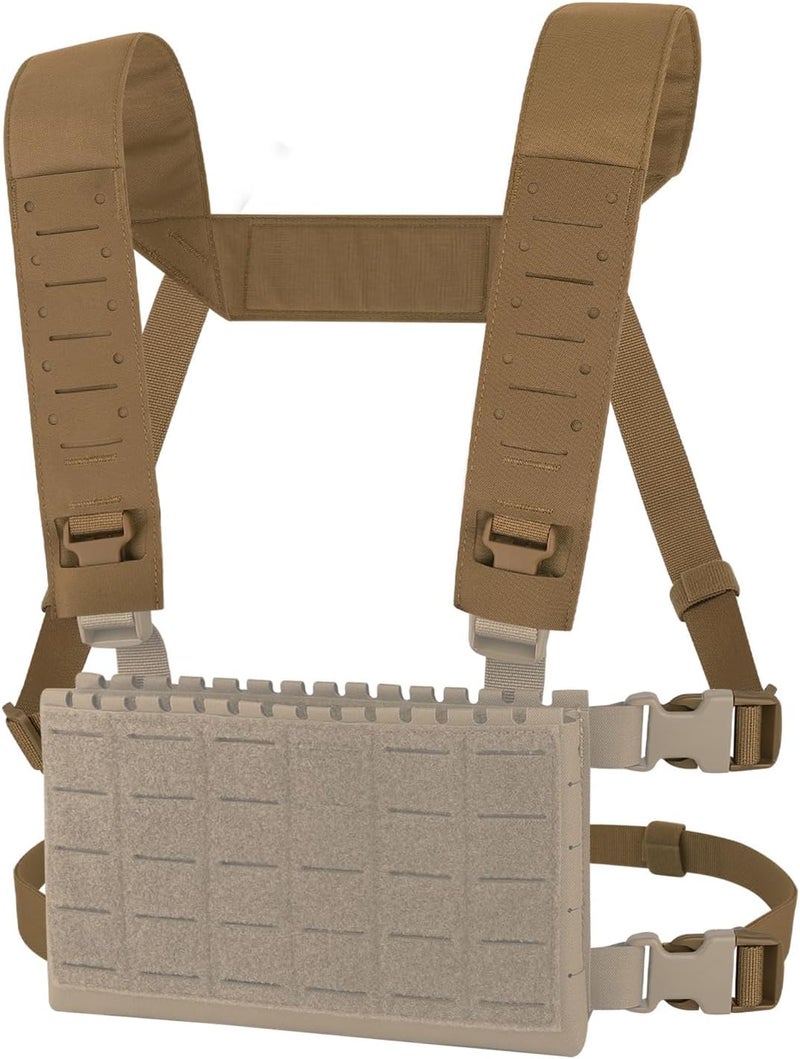 KRYDEX Laser Cut Shoulder Strap H Harness and Back Strap with Quick Release Buckles for MK3 MK4 MK5 Chest Rig - Image 1